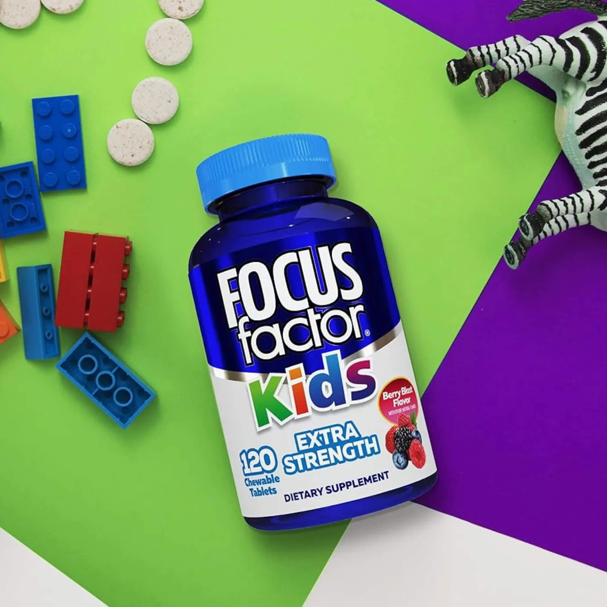 Focus Factor Kids Extra Strength Daily Chewable for Brain Health Support, 120 Counts - Image 5