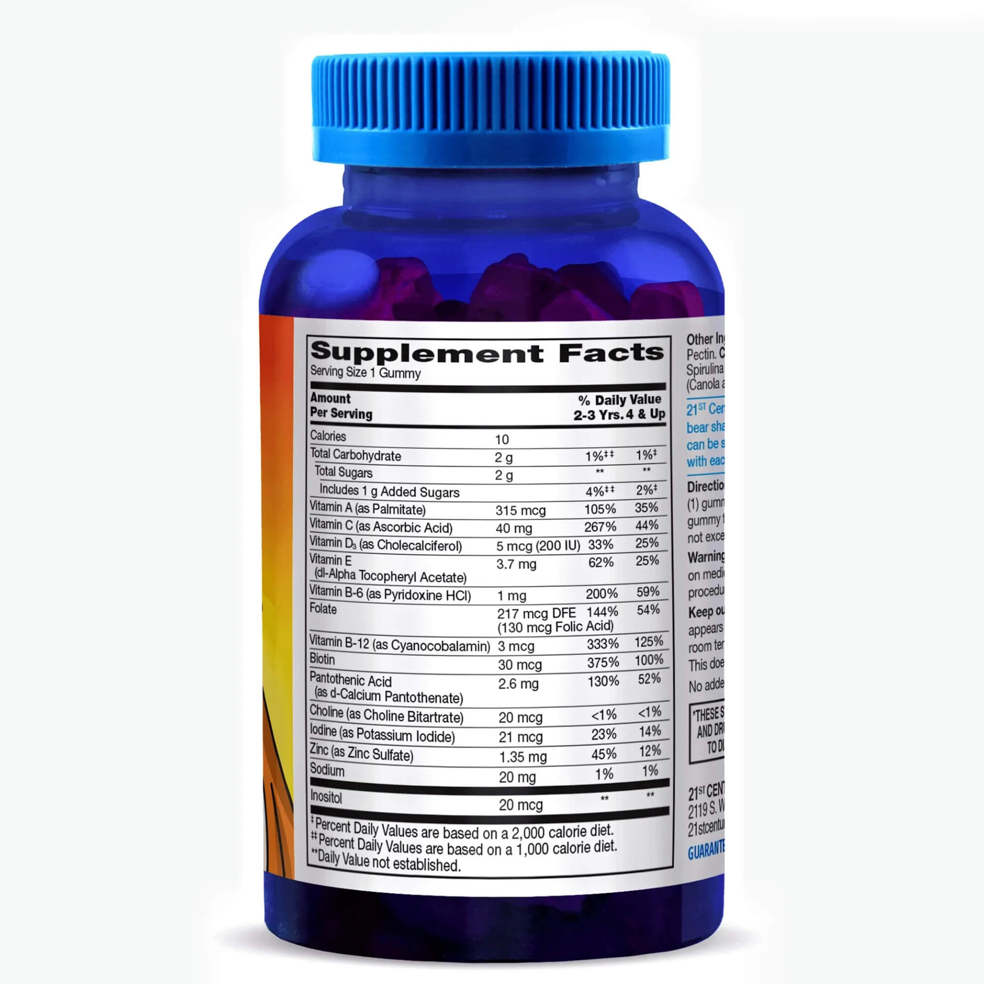 21st Century Zoo Friends Multi Gummies Plus Extra C - 60 Gummies | Kids Multivitamin with Immune Support - Image 3