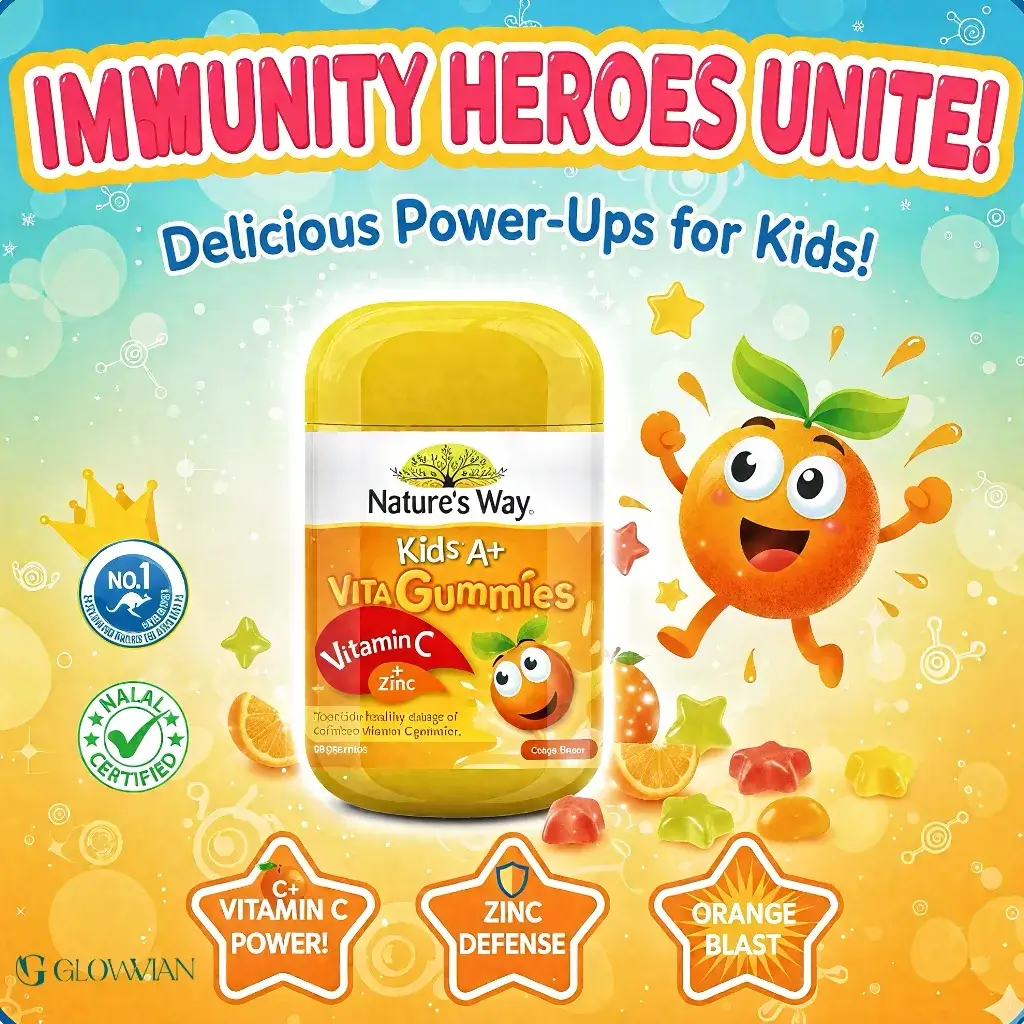 Nature’s Way Kids A+ VitaGummies Vitamin C & Zinc Gummies 60s - Image 2