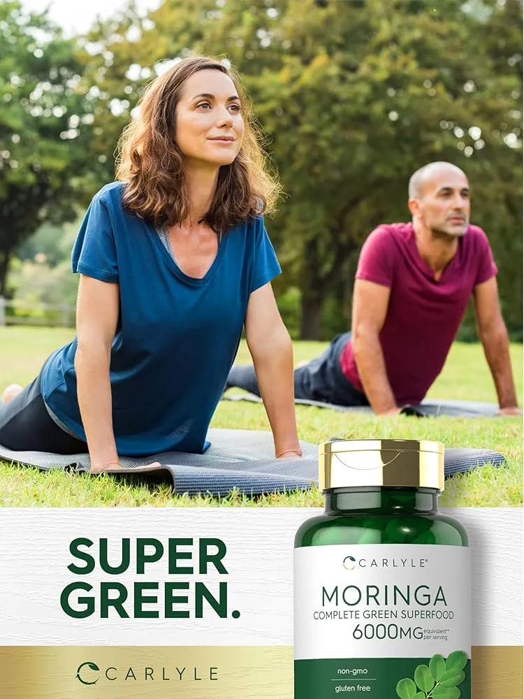 Carlyle Moringa Oleifera Supplement 6000 mg | 180 Capsules | Complete Green Superfood for Women and Men - Image 5