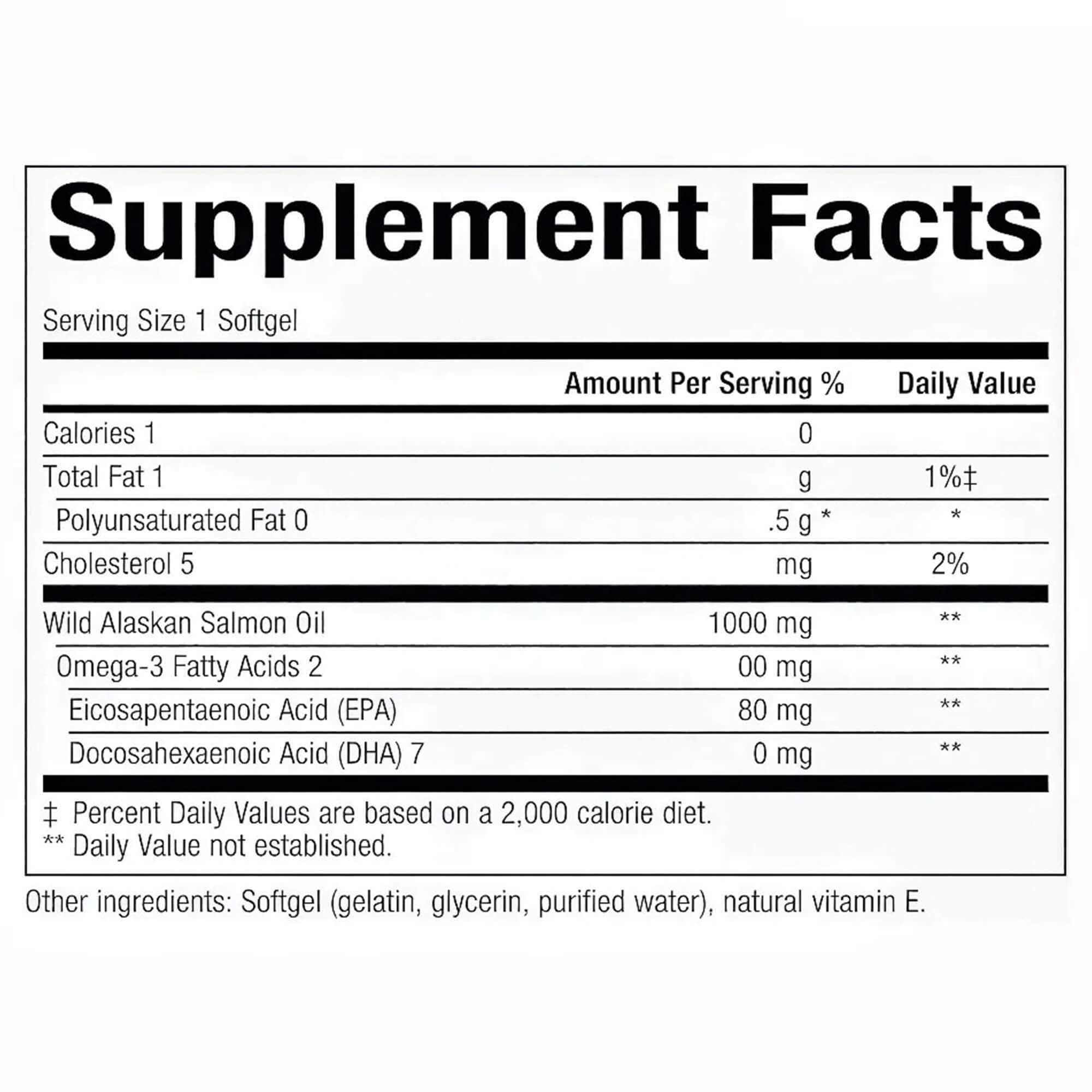 Natural Factors Wild Alaskan Salmon Oil, Supports Heart and Brain Health with Omega-3 -90 Softgels - Image 2