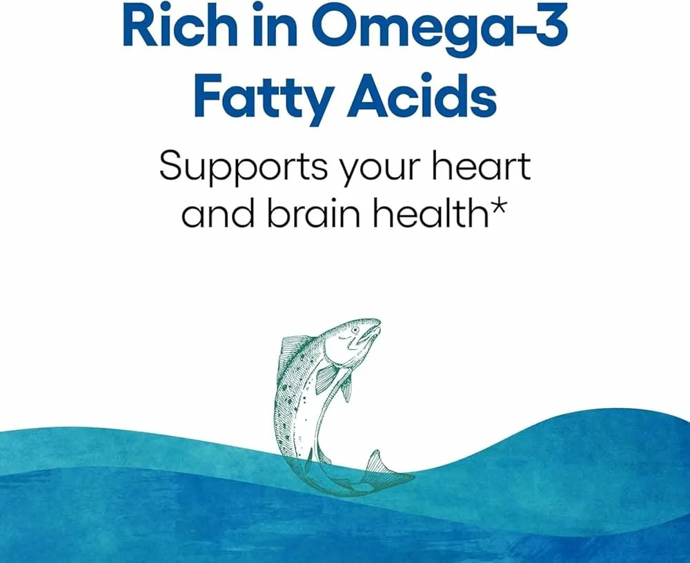 Natural Factors Wild Alaskan Salmon Oil, Supports Heart and Brain Health with Omega-3 -90 Softgels - Image 5